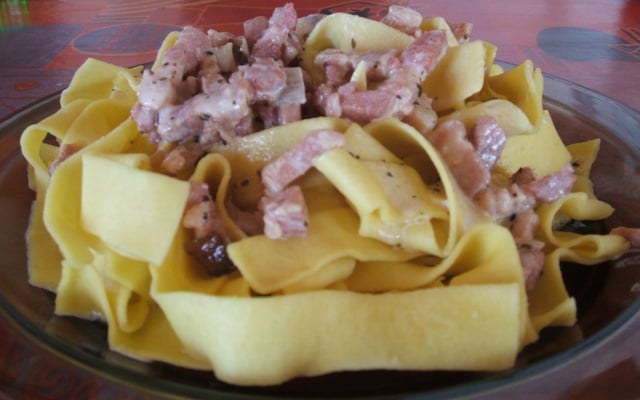 Pâtes façon carbonara
