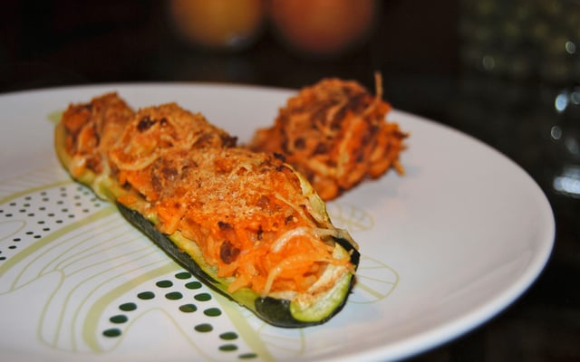 Courgettes farcies à la viande hachée