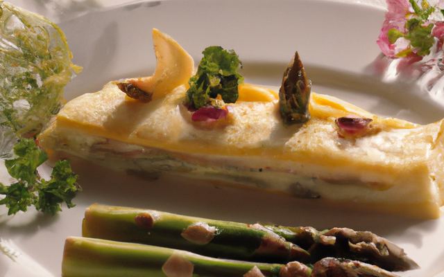 Feuilleté de pétoncles et asperges