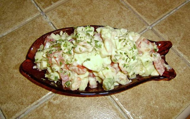 Salade d'avocats aux crevettes