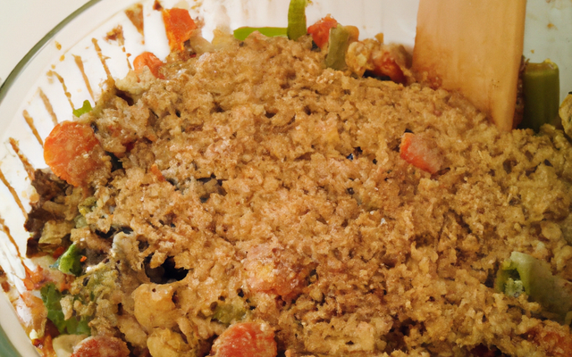Crumble de légumes économique