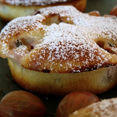 Moelleux aux amandes et groseilles à maquereaux
