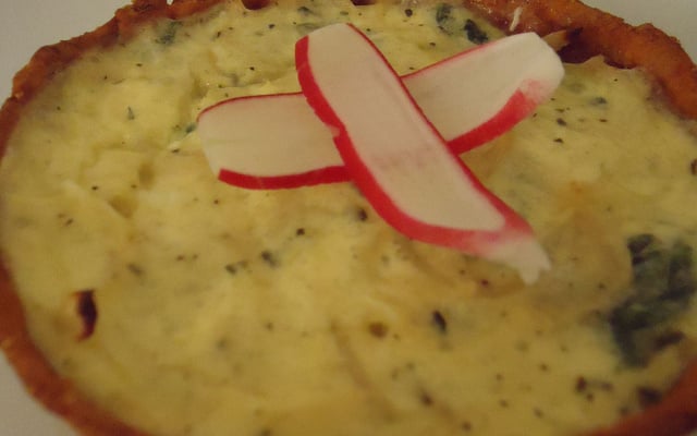 Tarte aux fanes de radis