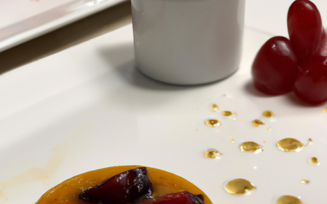 Crème brûlée au foie gras PIERRE de CHAUMEYRAC et fruits secs concassés