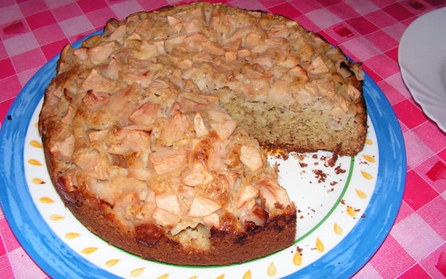 Gâteau aux pommes et aux graines de pavot