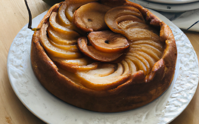 Charlotte aux poires et au miel