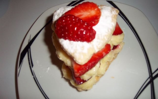 Millefeuille aux fraises