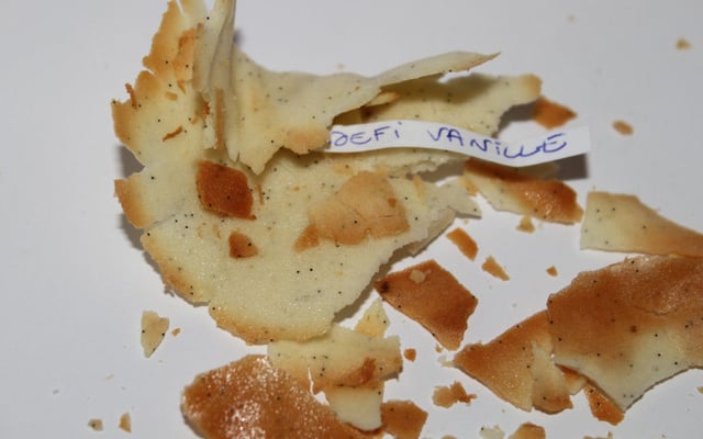 Fortune cookies à la vanille
