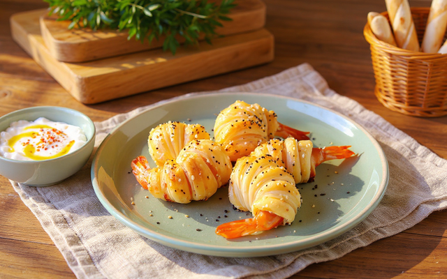 Feuilletés aux crevettes