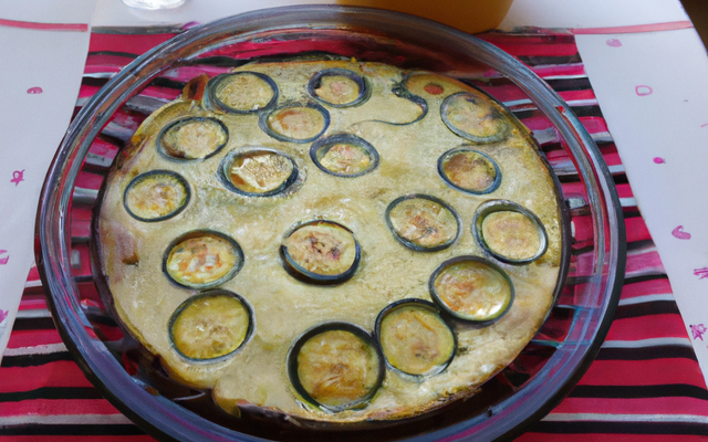 Flan de courgettes simple et bon
