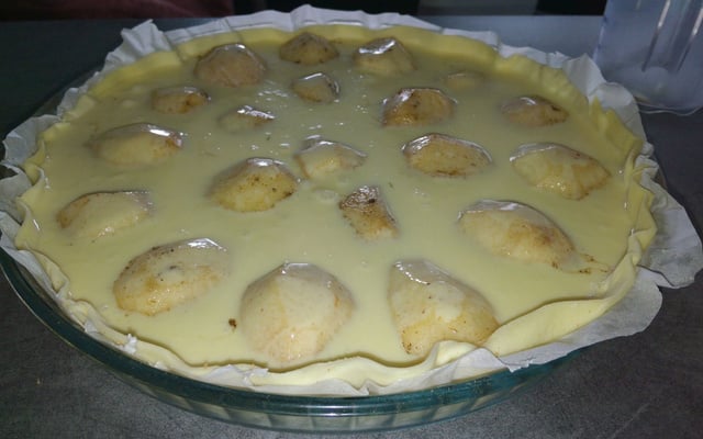 Tarte aux poires fraîches