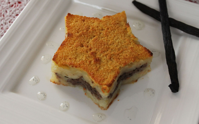 Faux hachis parmentier à la purée vanillée