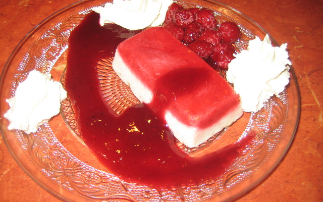 Glace coco et framboise sans sorbetière