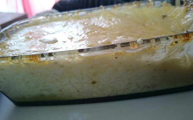 Gratin de courge spaghetti et lardons