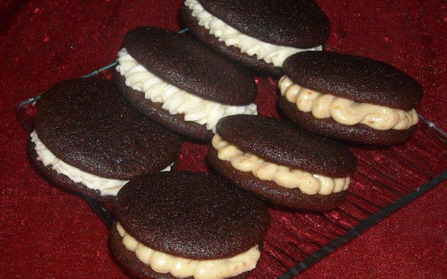 Woopie pies à la vanille et beurre de cacahuète