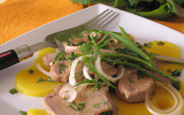 Emincé de veau aux pissenlits