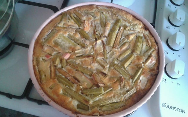 Tarte à la rhubarbe économique