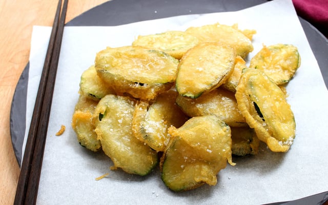 Tempuras de courgettes