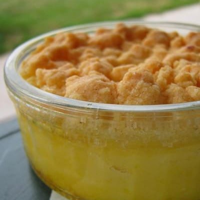 Crumble au citron sans gluten