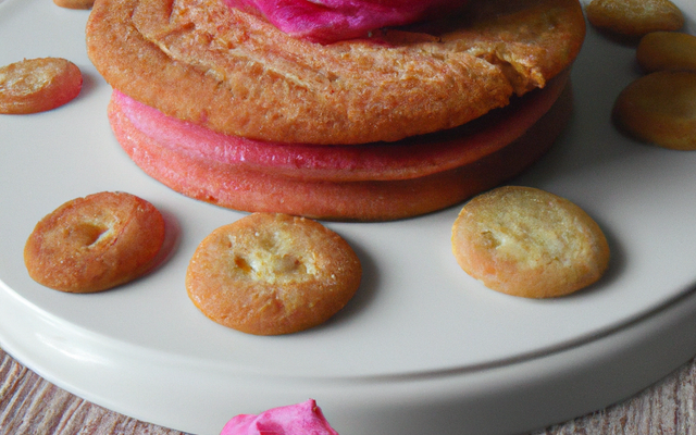 Charlotte aux griottes et biscuits roses