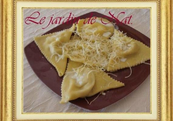 Raviolis au roquefort rapides