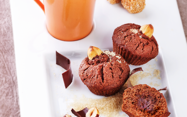Mini moelleux au chocolat et à la noisette