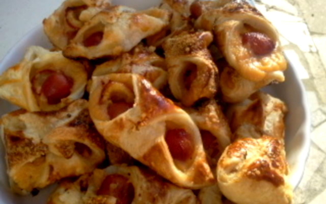 Feuilleté de cerises et groseilles