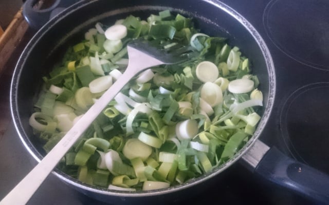 Lasagnes lardons poireaux