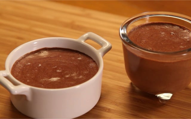 Mousse au chocolat et à la crème
