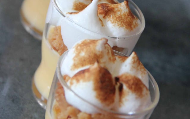 Verrine de tarte au citron meringuée