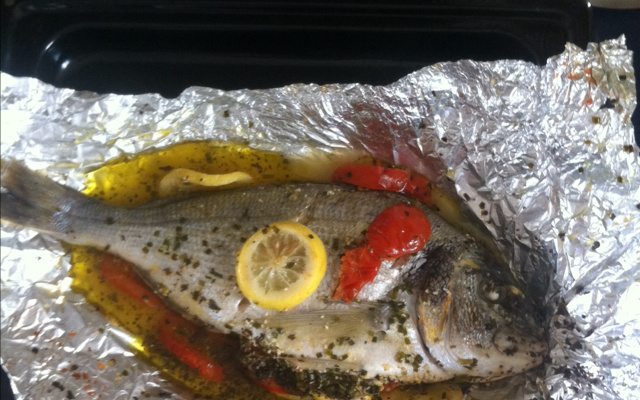 Dorade en papillotes