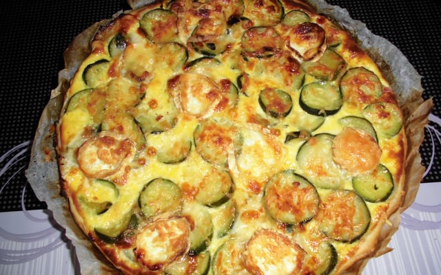 Tarte courgettes et chèvre