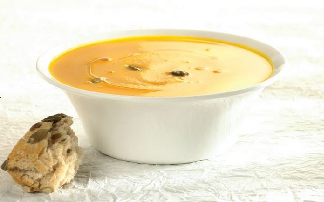 Soupe au potiron et ses pépins