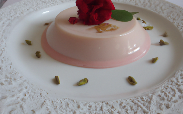 Panna cotta à la rose