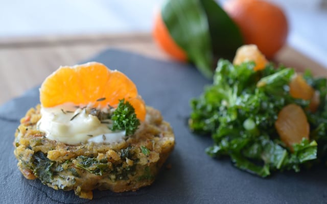 Galette de châtaignes au Saint Félicien