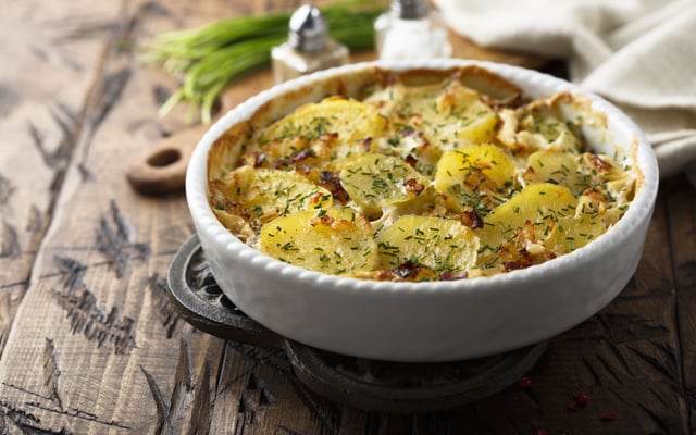 Gratin de pomme de terre et bacon