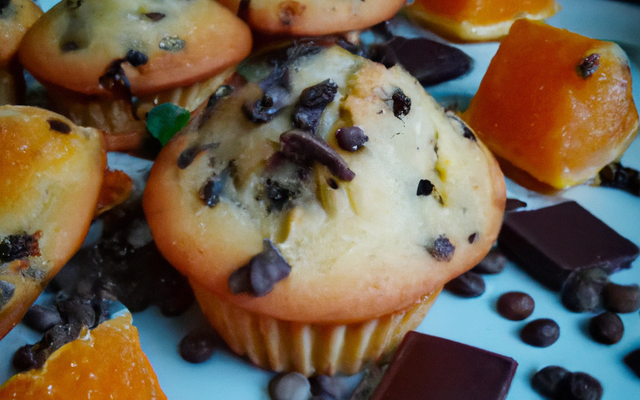 Muffins à l'orange et pépites de chocolat