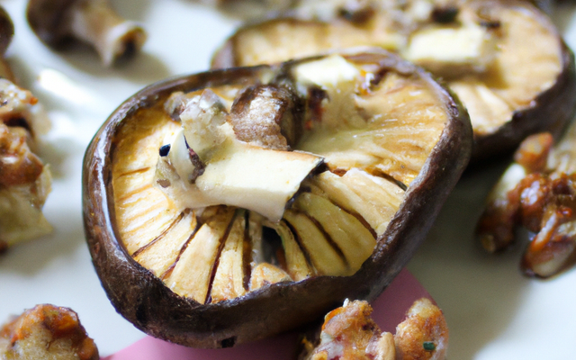 Cèpes farcis noix et papillon