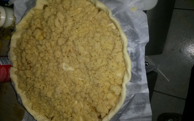 Tarte aux pommes crumble