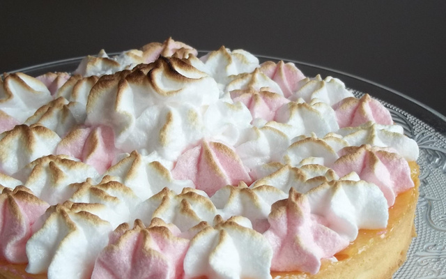 Tarte citron meringue Italienne colorée