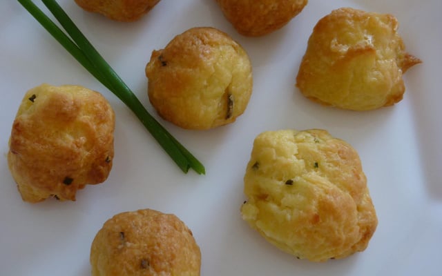Gougères assorties aux fromages de nos régions