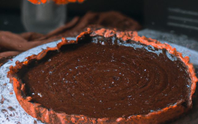 Tarte au chocolat sans sucre