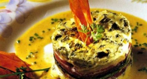 Bayaldi de légumes séchés à la Fourme d'Ambert