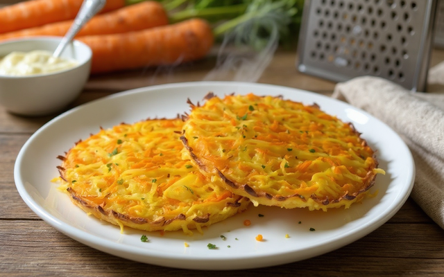 Galette de pomme de terre & carotte