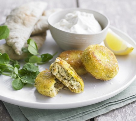 Falafels de pois chiches au chèvre frais à tartiner