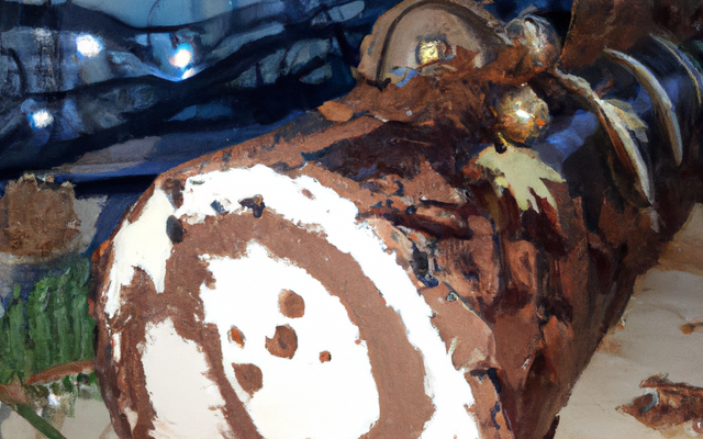 Bûche de Noël, façon forêt noire