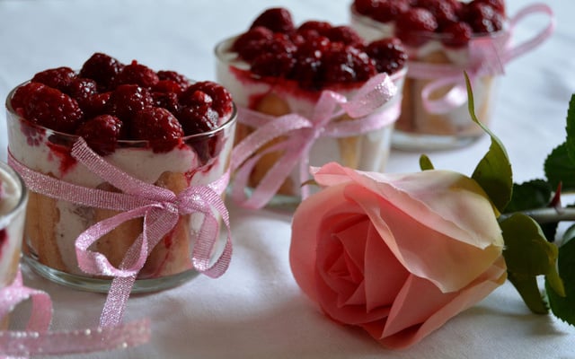 Charlotte au fromage blanc et aux fraises