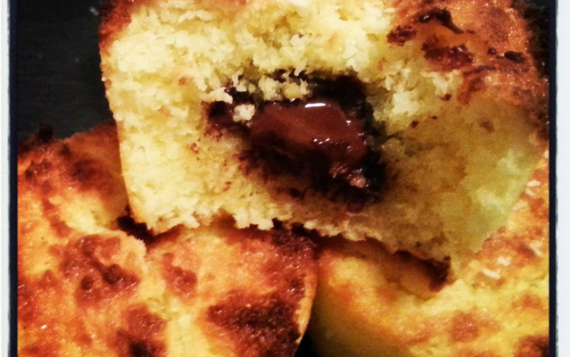 Moelleux coco et son cœur au chocolat noir sans lactose