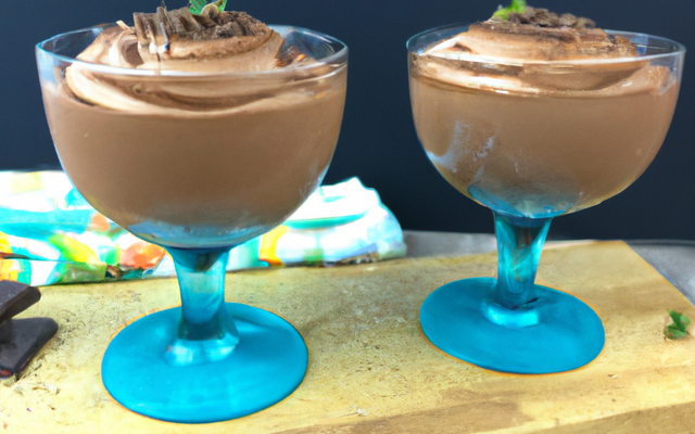 Mousse au chocolat au bon goût de crème