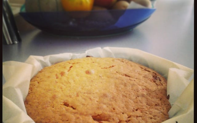 Cake aux pralines roses